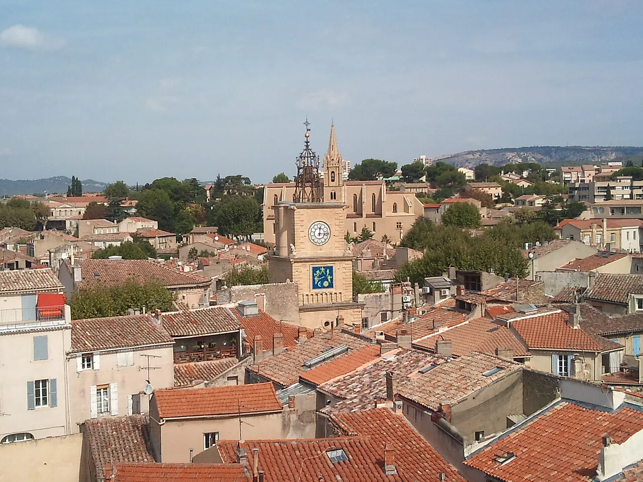 Vue de Salon-de-Provence en Provence