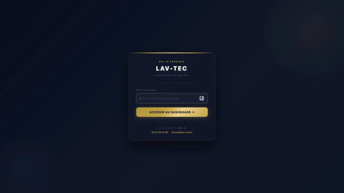 Cas client LAV-TEC : comment j'ai consolidé 5 sources de revenus en 1 dashboard